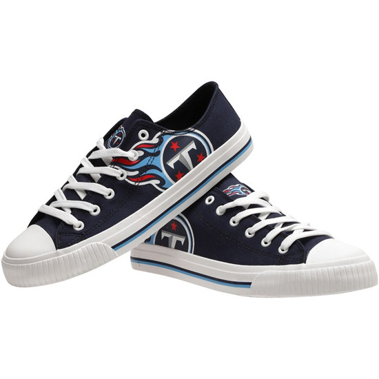 Women's NFL Tennessee Titans Repeat Print Low Top Sneakers 002